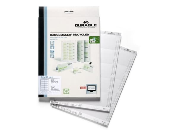 Indstik, Durable 1428, 54 x 90 mm, A4, 200 stk