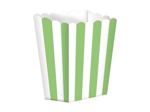 Popcorn bægre med grønne striber