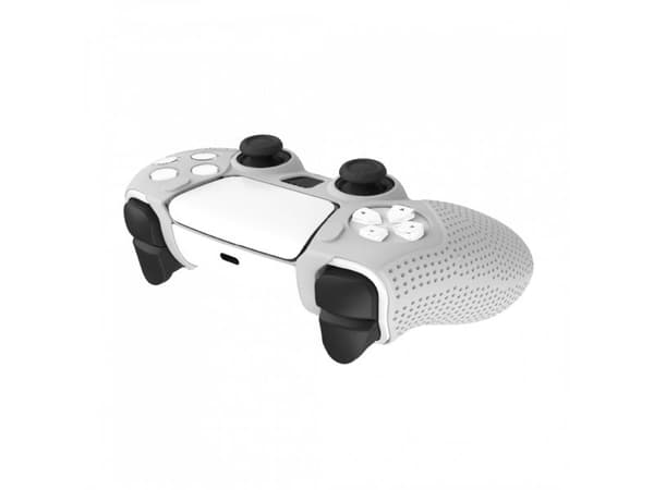 WHITE SHARK CONTROLLER PROTECTOR SILIKONEKESKE FOR PS5-KONTROLLEREN WHITE