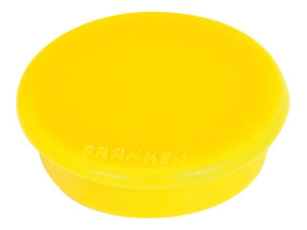 FRANKEN - Magnet - 2,4 cm diameter - gul (paket om 10)