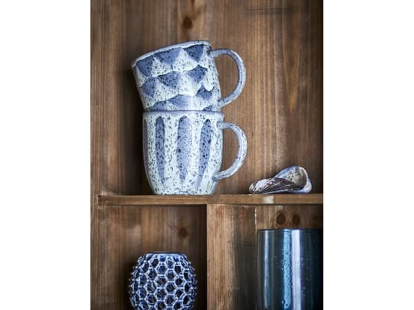 CREATIVE COLLECTION Ramie krus grå keramikk