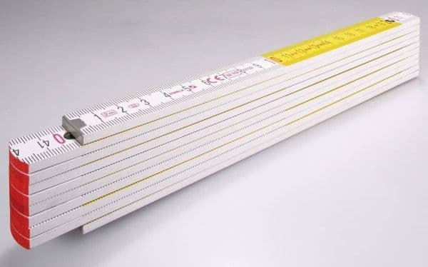 Stabila Folding rule 2m STABILA 717 beech, white-yellow, 10 section