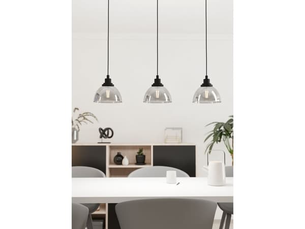 EGLO BELESER LANGBORD 3L SORT/SORTTRANSP.