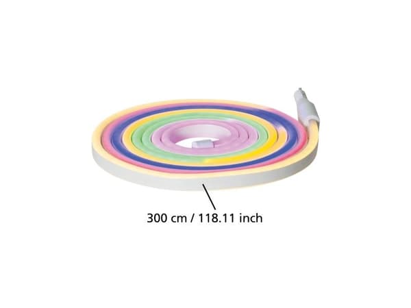 EGLO FLATNEONLED ULKOKÄYTTÖÖN RAIDAT 3M MONIVÄRINEN