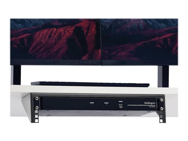 Startech 2U Vertical Wall Mount Patch Panel Bracket - Steel Rack Mount Bracket w/Hardware for 19" Network, Server and Data Equipment (RK219WALLV) -...
