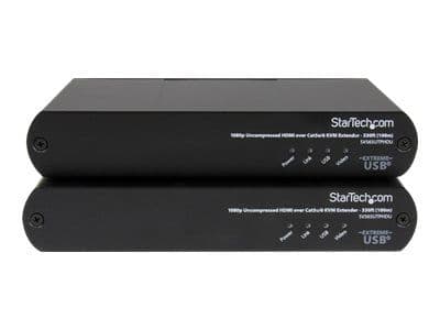 Startech 330ft (100m) USB HDMI over CAT5e / CAT6 KVM Extender - 1080p Uncompressed HD Video - IT Grade KVM Console Extender for PC (SV565UTPHDU) - ...