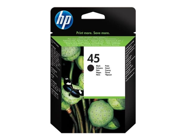 Blækpatron HP 45 51645A, 930 sider, Sort