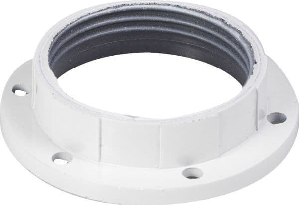 Omløbsring 57 mm hvid til kronefatning E27