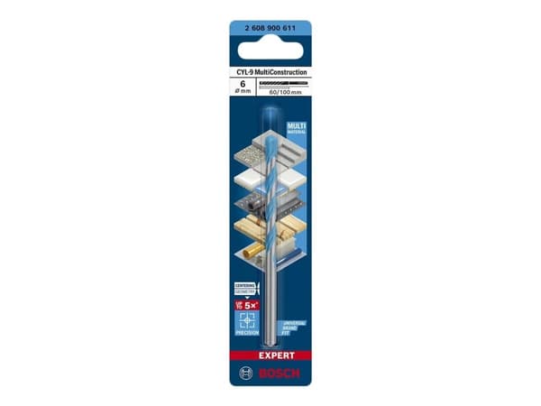 Bosch BOR CYL MULTICONSTRUCTION 6X100MM BOR CYL MULTICONSTRUCTION 6X100MM