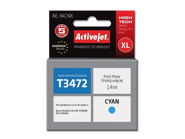 Activejet AE-34CNX, Hög (XL) avkastning, 14 ml, 1 styck