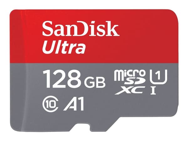 SanDisk Ultra - Flashminnekort - 128 GB - A1 / UHS Class 1 / Class10 - microSDXC UHS-I
