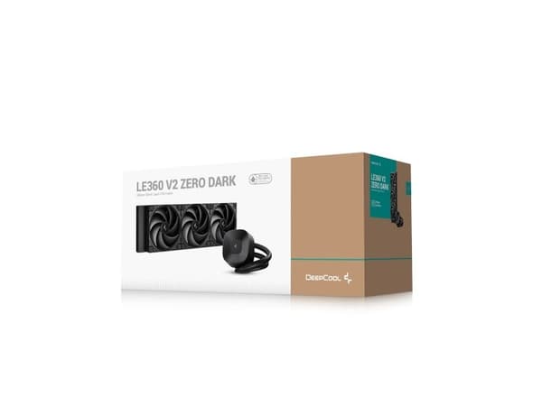 DeepCool LE360 V2 ZERO DARK, Vätskekylningskit, 12 cm, Svart