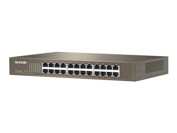 Tenda TEF1024D - Switch - 24 x 10/100 - stasjonær, rackmonterbar