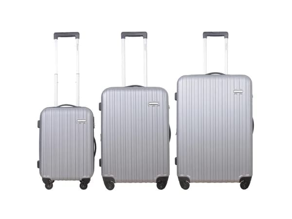 Resväskor 3-Pack Rhodos Silver