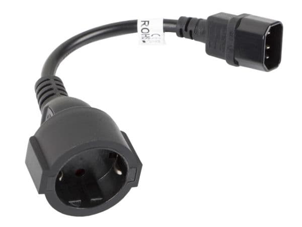 Lanberg CA-C14E-10CC-0018-BK, 0,18 m, C14 liitin