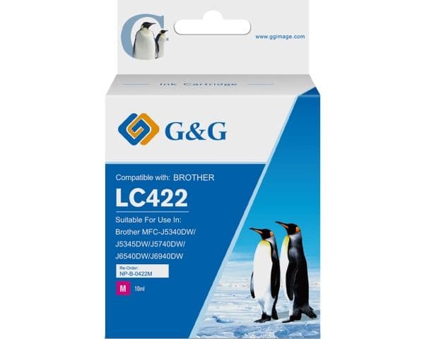 G&G 20582, Magenta, 10 ml, 1 styck, 0 sidor, 550 sidor, Enpack