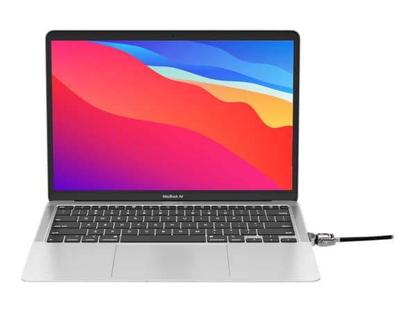 Compulocks MacBook Air 2019-2022 Lock Adapter With Keyed Lock - Lås för säkerhetskabel - silver - för MacBook Air 13,3"