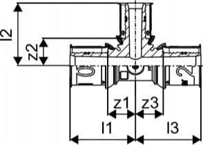Tee s-press pluss 20-16-20mm PPSU