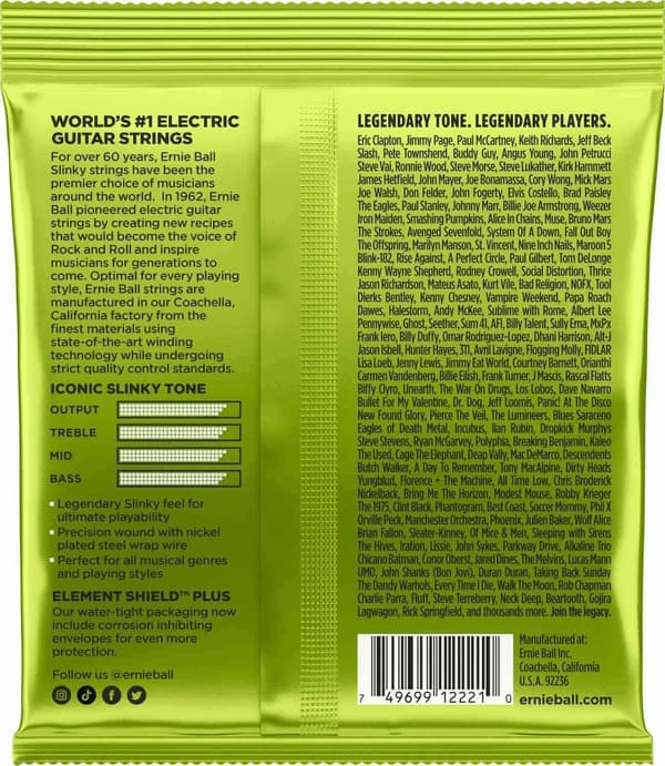 Ernie Ball 2221 Regular Slinky nickelsträngar till elgitarr