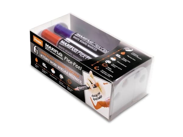 Pentel MWL5SBF-CX, 12 styck, Blå, Penspets, Blå, Polypropylen (PP), Rund