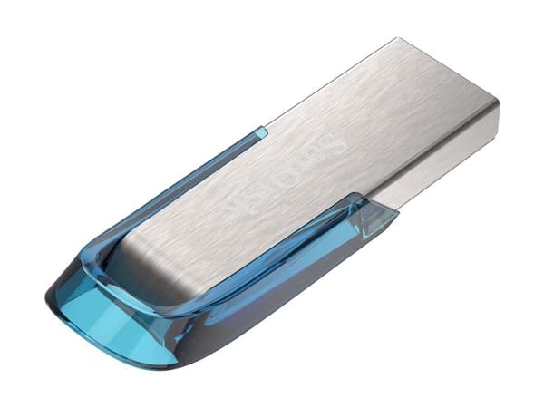 SanDisk Ultra Flair - USB-flashstasjon - 128 GB - USB 3.0 - blå