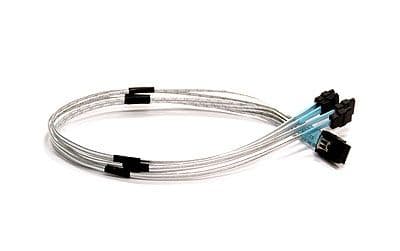 Supermicro IPASS to 4 SATA Cross-over Cable, 50cm, Pb-free, 0,5 m, Silver