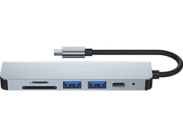 TECH-PROTECT V4-HUB ADAPTER 6IN1 GRAY