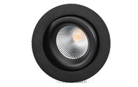 Downlight Junistar Lux Isosafe 7 W 3000K, svart