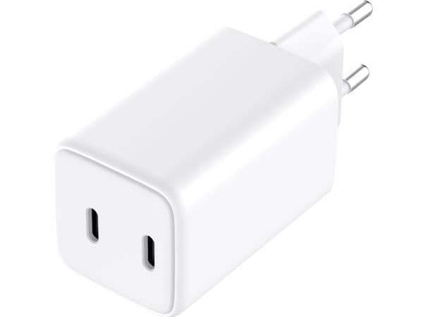 Sandberg - Strömadapter - 65 Watt - 3.25 A - 2 utdatakontakter (USB-C) - Europa