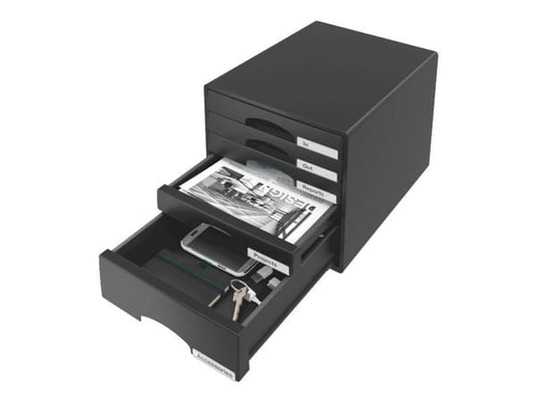 Laatikostokaappi Leitz Plus 5-laatikko musta