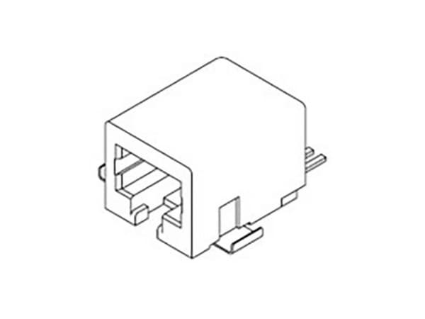 Molex RJ-kontaktforbindelse 441440003 sokkel 8P8C sort 1 stk