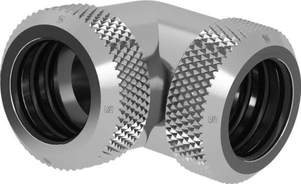 Barrow Multi-Link Adapter 90 grader 14mm AD til 14mm AD Hardtube - sølv