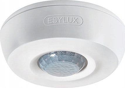 ESYLUX PD 360/8 Basic, Passiv infraröd (PIR) sensor, Kabel, 8 m, Tak, inomhus, Vit