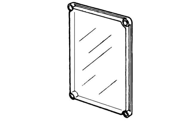 Dæksel EKP30-T 380x280x30 mm läpinäkyvä