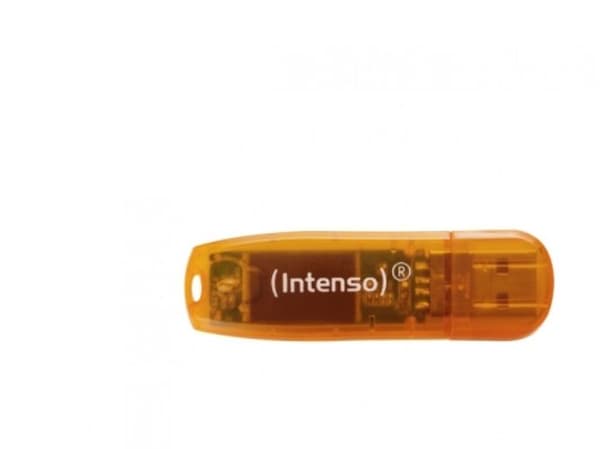 Intenso Rainbow Line - USB flash-enhet - 64 GB - USB - orange