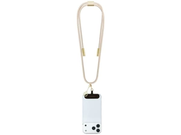 Guess CBDY 4G Charm USB-C til USB-C-kabel 150 cm - Beige