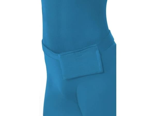 Blåt skinsuit