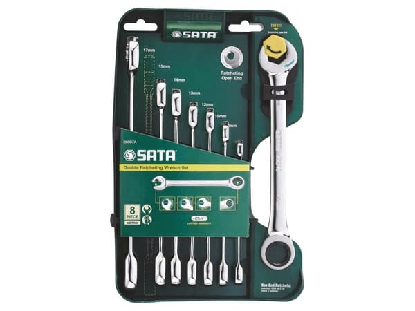COMBINATION WRENCHES 8 pcs. DOUBLE RATCHET