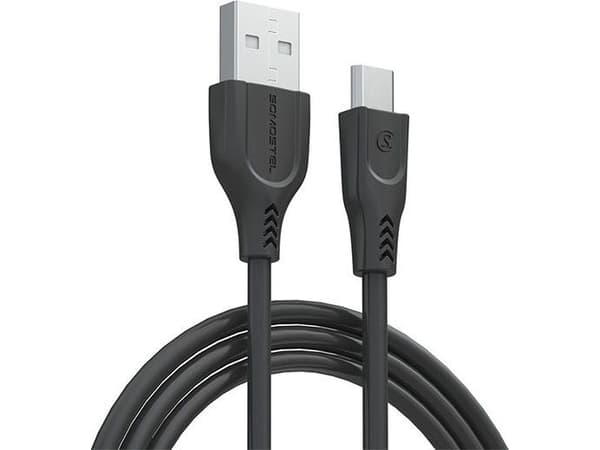 USB-kabel Somostel USB-A - USB-C 3 m svart (SMS-BT03 USB til USB type C svart)