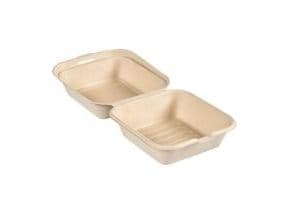 Takeaway-boks rektangulær 1-rom 475 ml brun, 4 pk x 50 stk/krt