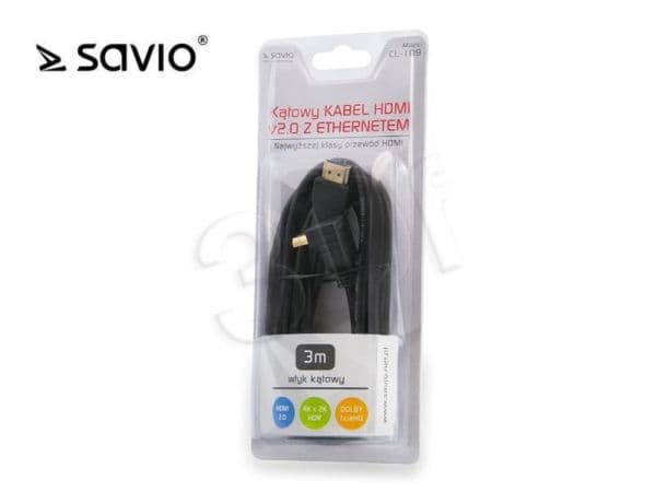 Savio HDMI - HDMI-kaapeli 3m musta (CL-109)