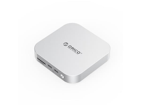Orico MiniLink 9-i-1 dockningsstation för 2,5"/M.2 SSD - silver
