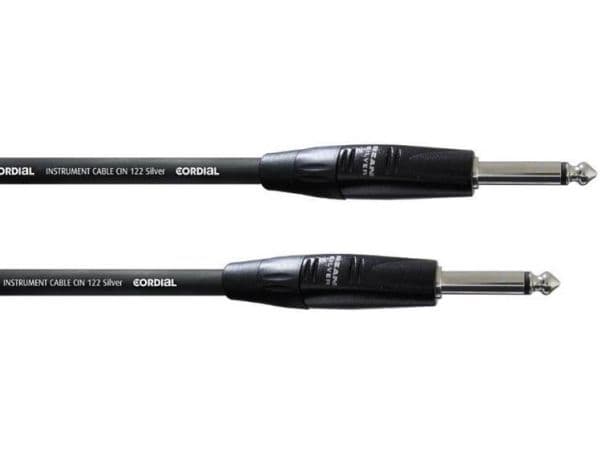 Cordial CII 3 PP, Plug 6.3mm, Hanstik, Plug 6.3mm, Hanstik, 3 m, Sort
