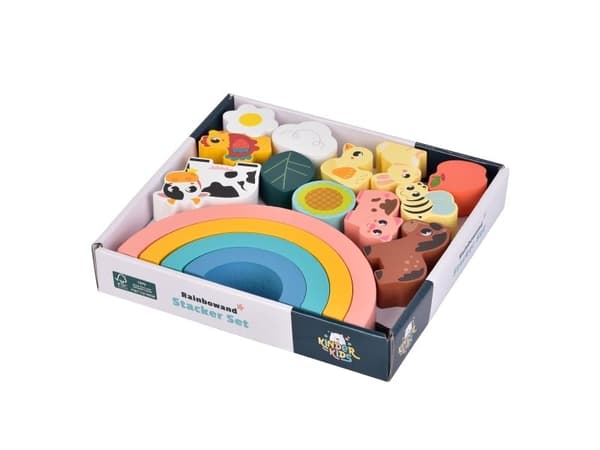 Barn och Kids - FSC - Rainbow & Stacker-set