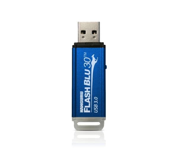 Kanguru FlashBlu30 USB 3.0 with Write Protect Switch - USB-flashstasjon - 16 GB - USB 3.0