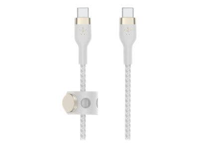 Belkin BoostCharge - USB-kabel - USB-C (hann) til USB-C (hann) - 3 m - hvit