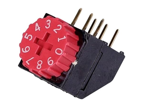 TE Connectivity 1-1825008-4 TE AMP roterende DIP-brytere, 1 stk