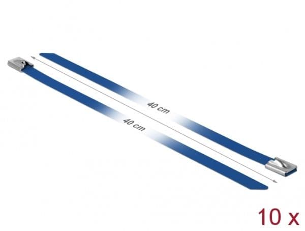 Delock - Kabelsamlare - 40 cm - blå (paket om 10)