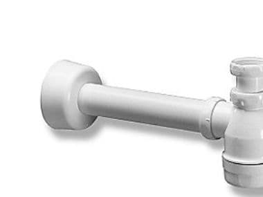 Vattenlåsset 5/4"–32 mm vit för väggmontering