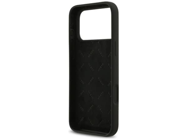 Guess silikontapa Big 4G Script till iPhone 17 Pro Max, svart